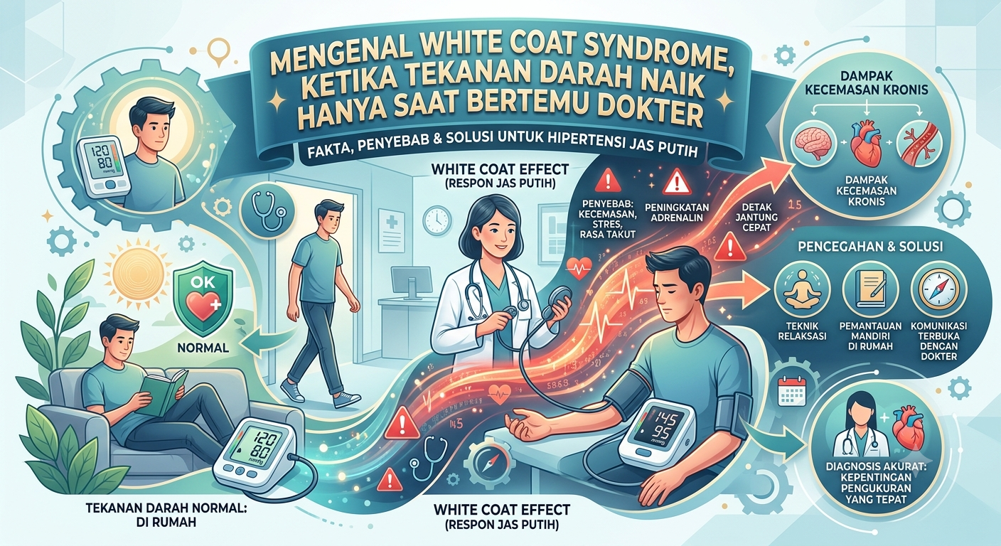 Mengenal White Coat Syndrome, Ketika Tekanan Darah Naik Hanya Saat Bertemu Dokter