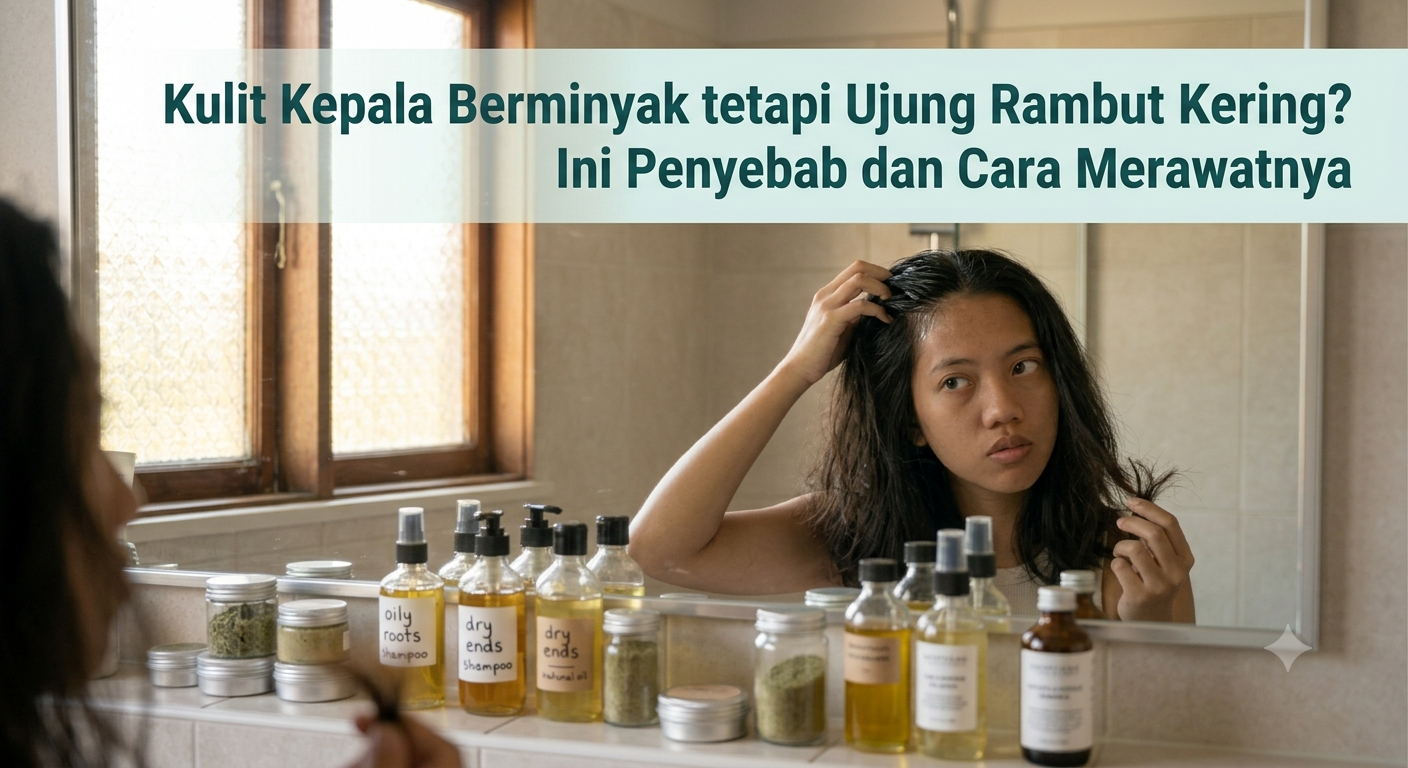 Kulit Kepala Berminyak tetapi Ujung Rambut Kering? Ini Penyebab dan Cara Merawatnya
