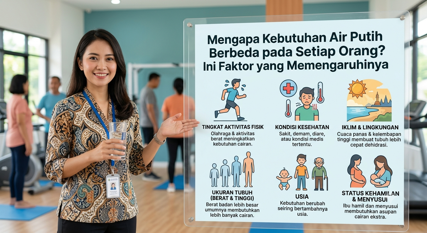 Mengapa Kebutuhan Air Putih Berbeda pada Setiap Orang? Ini Faktor yang Memengaruhinya
