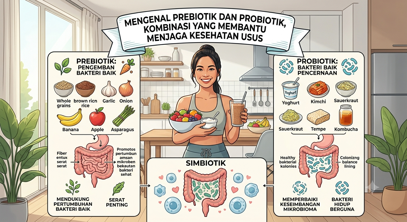 Mengenal Prebiotik dan Probiotik, Kombinasi yang Membantu Menjaga Kesehatan Usus