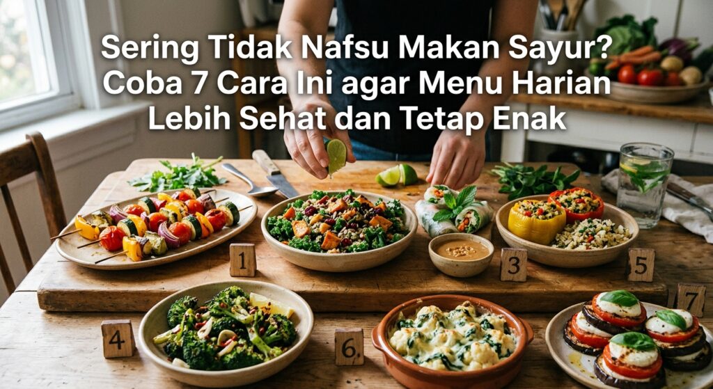 Sering Tidak Nafsu Makan Sayur? Coba 7 Cara Ini agar Menu Harian Lebih Sehat dan Tetap Enak