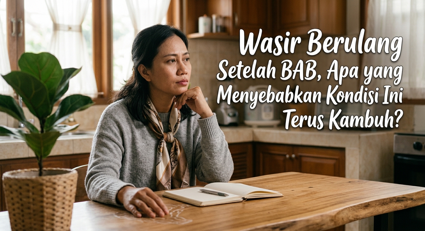 Wasir Berulang Setelah BAB, Apa yang Menyebabkan Kondisi Ini Terus Kambuh?