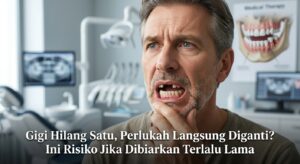Gigi Hilang Satu, Perlukah Langsung Diganti? Ini Risiko Jika Dibiarkan Terlalu Lama