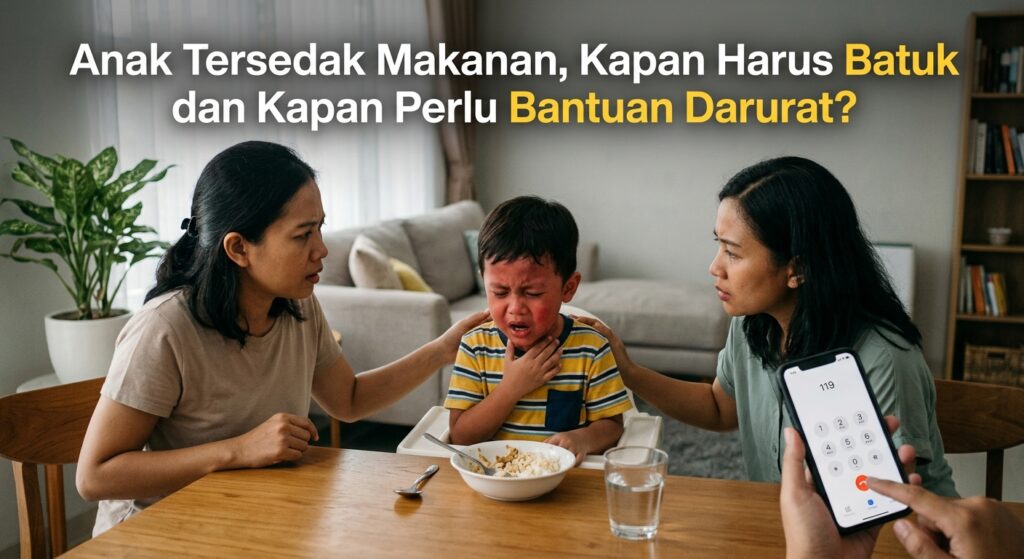 Anak Tersedak Makanan, Kapan Harus Batuk dan Kapan Perlu Bantuan Darurat?