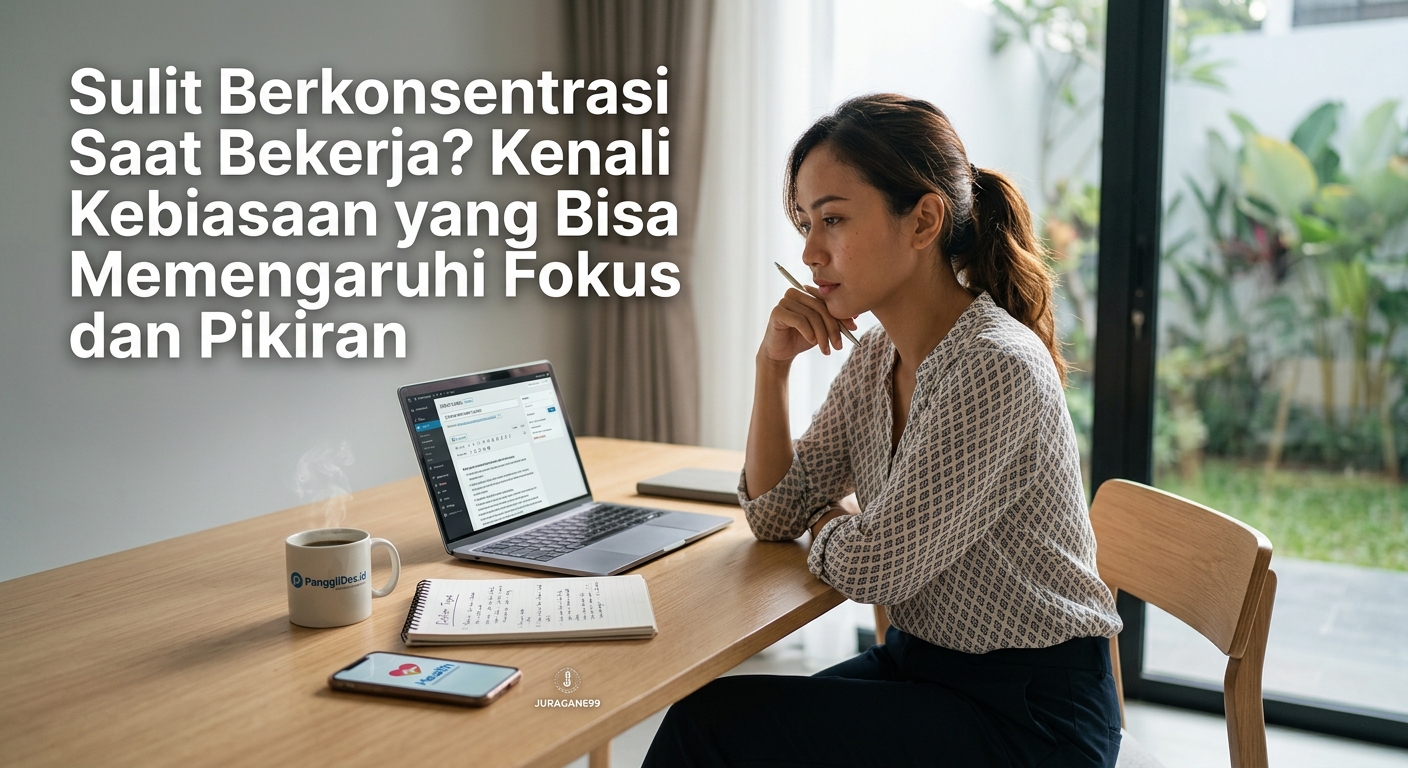 Sulit Berkonsentrasi Saat Bekerja? Kenali Kebiasaan yang Bisa Memengaruhi Fokus dan Pikiran